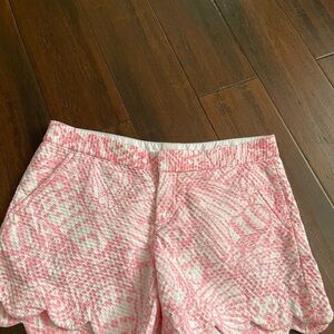 Lilly Pulitzer Pink and White High Waist Shorts